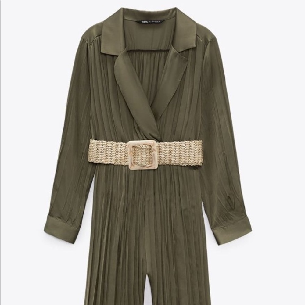 BELTED WRINKLED LOOK JUMPSUIT - Picture 10 of 13